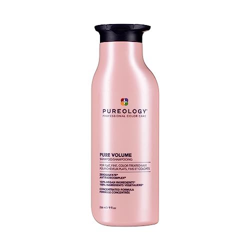 Pureology Pure Volume Shampoo | For Flat, Fine, Color-Treated Hair | Adds Lightweight Volume and Body | Clarifies Buildup | Sulfate-Free | Vegan