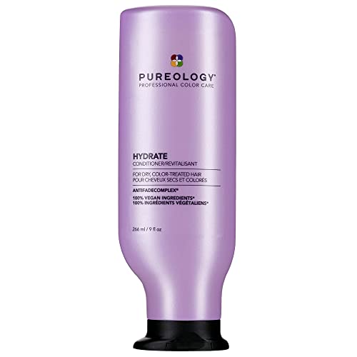Pureology Hydrate Moisturizing Conditioner | Softens and Deeply Hydrates Dry Hair | For Medium to Thick Color Treated Hair | Sulfate-Free | Vegan
